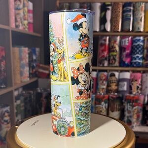 20oz Mickey and Minnie Christmas tumbler